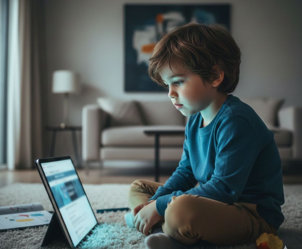 تأثير التكنولوجيا على الأطفال  والصحة النفسية 