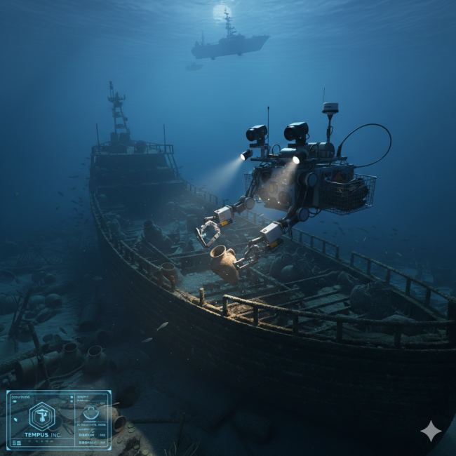 الروبوتات الغواصة في علم الآثار البحرية: