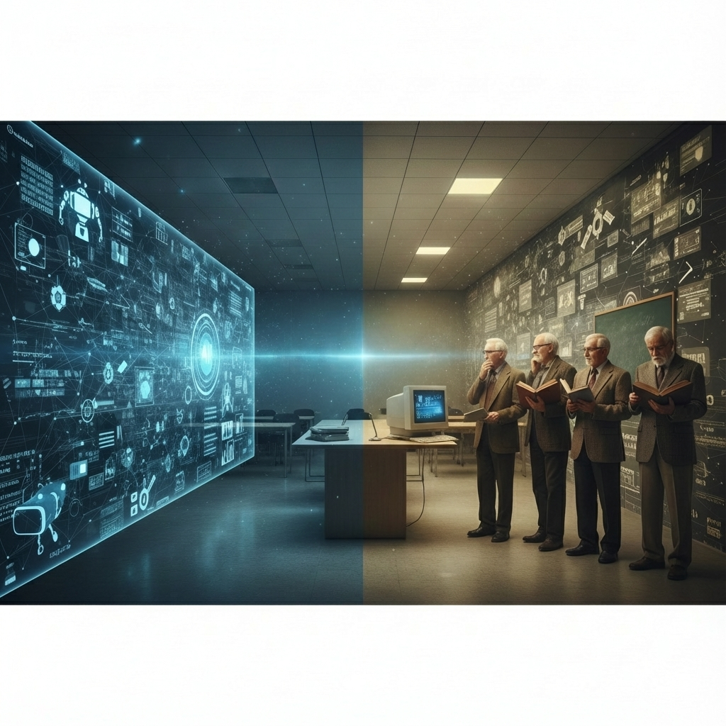 فجوة الذكاء الاصطناعي في التعليم الجامعي:عندما تتسارع التكنولوجيا… ويتأخر تأهيل الأساتذة